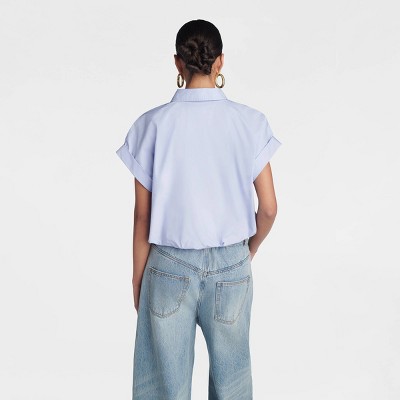 KBB by KAHLANA Women ‘The Cropped Bubble Shirt’