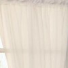 Thermavoile Rhapsody Lined Light Filtering Window Treatment for Doors Rod Pocket Curtain Door Panel 54" x 72" Ivory - 2 of 2