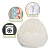 Majestic Home Goods Small Bean Bag Cream - 2 of 4