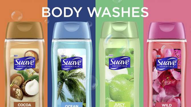 Suave Essentials Ocean Breeze Refreshing Body Wash Soap for All Skin Types - 18 fl oz, 2 of 8, play video
