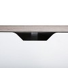 Resenkos Set of 2 Bedside Table with Two Drawer Storage Design for Living Room Sofa - Gray, Night Stand - 2 of 4