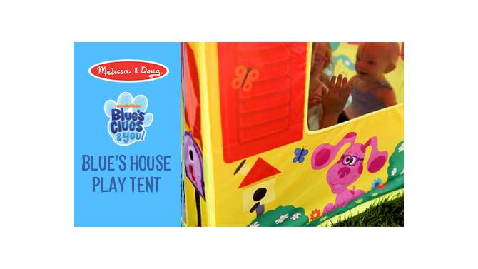 Melissa &#38; Doug Blues Clues &#38; You! Blues Deluxe House/Tent Playset, 2 of 13, play video