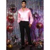Lars Amadeus Men's Long Sleeves Button Down Prom Party Satin Dress Shirts - 2 of 4