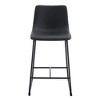 Dolonm Set of 2 Modern Bar Stools, 17.7x14.5x37 Inches, Minimalist Kitchen & Bar Stools with Footrest - 2 of 4