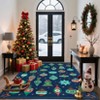 Funny Print Christmas Area Rugs for Living Room Washable Xmas Rug Holiday Decor Soft Non Slip Indoor Floor Carpet for Bedroom, Dining Table, Office - 2 of 4