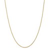 Black Bow Jewelry 1.3mm 18k Yellow Gold Baby Rope Chain Necklace - 3 of 4