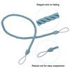 Unique Bargains Braided Decorative with Screw Hooks & Bolts Curtain Holdback Cord 4 Pcs - 4 of 4