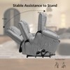 Power Lift Recliner, Electric Lift Chair Recliner with Massage and Heat, Power Lift Sofa with Remote Control and Side Pocket for Elderly - 4 of 4