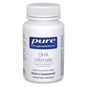Pure Encapsulations DHA Ultimate - Eco-Friendly Supercritical CO2 Extracted DHA Fish Oil Concentrate - 1 of 4
