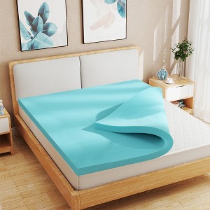 3 in. Gel Memory Foam Mattress Topper with CertiPUR-US Certified- Breathable & Supportive - 1 of 4