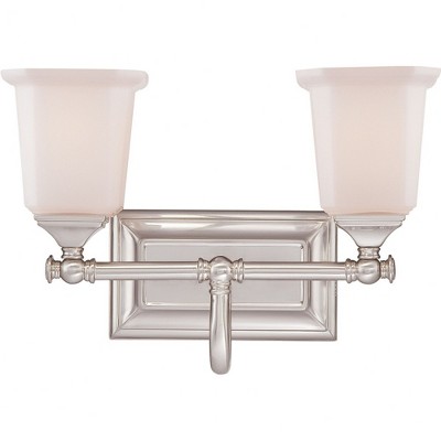 Quoizel Lighting Nicholas 2 - Light Vanity in  Brushed Nickel