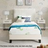 Platform Bed Frame Modern Adjustable Headboard with Plush 3D Upholstery for Bedroom Twin Size - 3irtyhousy - 2 of 4
