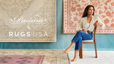 Padma Lakshmi x Rugs USA - Tessera Grid Plush Cloud Washable Rug
