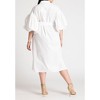 ELOQUII Women's Plus Size Balloon Sleeve Shirt Dress - 3 of 4