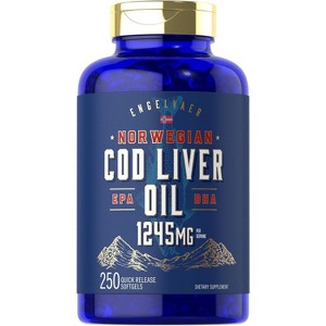 Carlyle Cod Liver Oil 1245mg | 300 Softgels - 1 of 4