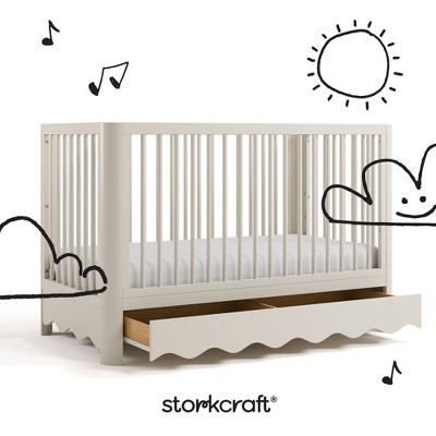 Storkcraft Casablanca Convertible Crib with Drawer - Frosted Oat