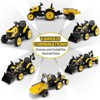 3 in 1 Kids 24V Ride On Tractor, Excavator & Bulldozer, Electric Vehicle w/Trailer, Digger, Shovel Bucket - 3 of 4