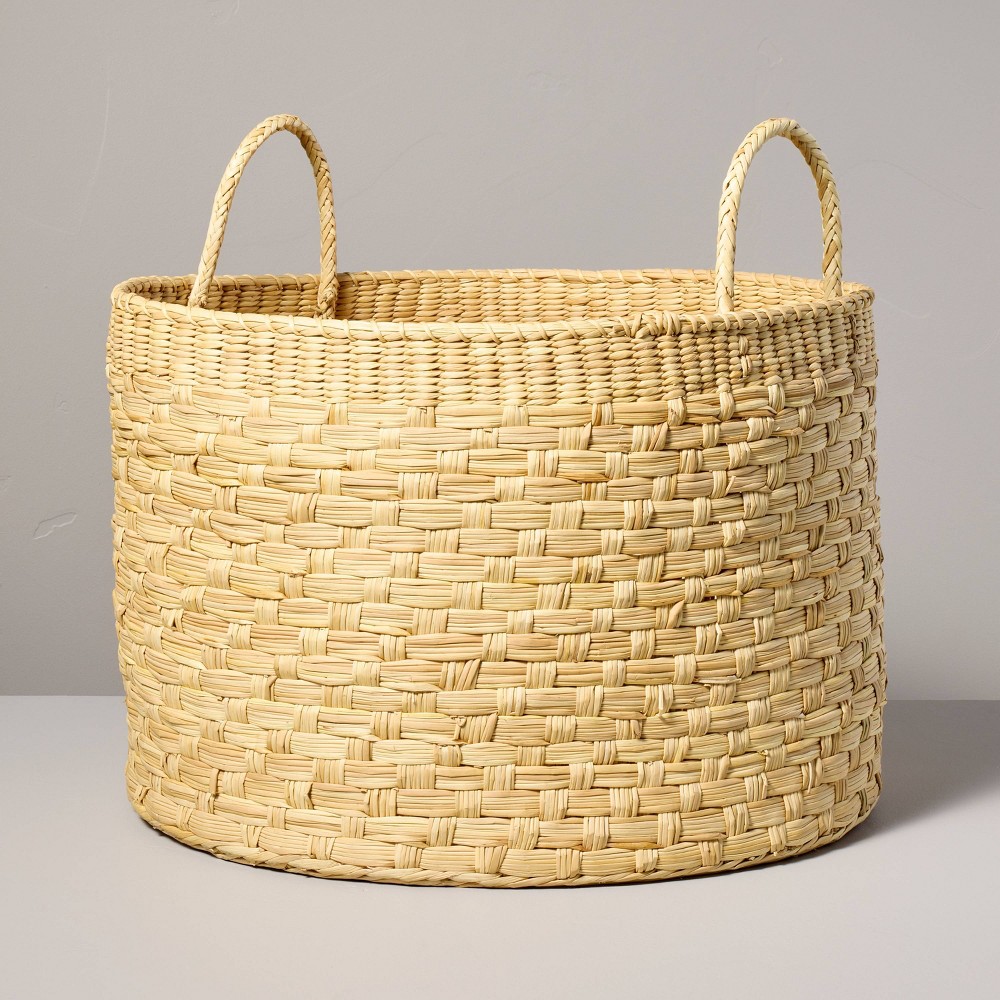 Tall Round Woven Storage Basket - Hearth & Hand™ with Magnolia