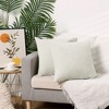 Unique Bargains Chenille Throw Solid Color Couch Sofa Home Decoration Pillow Covers 2 Pcs - 2 of 4