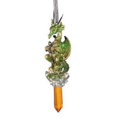 Design Toscano Cicles, the Gothic Dragon Collectible Holiday Ornament
