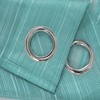 Olivia Gray Erica Doily Stripe Grommet Panel Pair - 54x90", Teal - 2 of 4