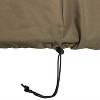 Sunnydaze Outdoor Heavy-Duty Weather-Resistant PVC and 300D Polyester Round Fire Pit Cover with Drawstring Closure - 30" - Khaki - image 4 of 4