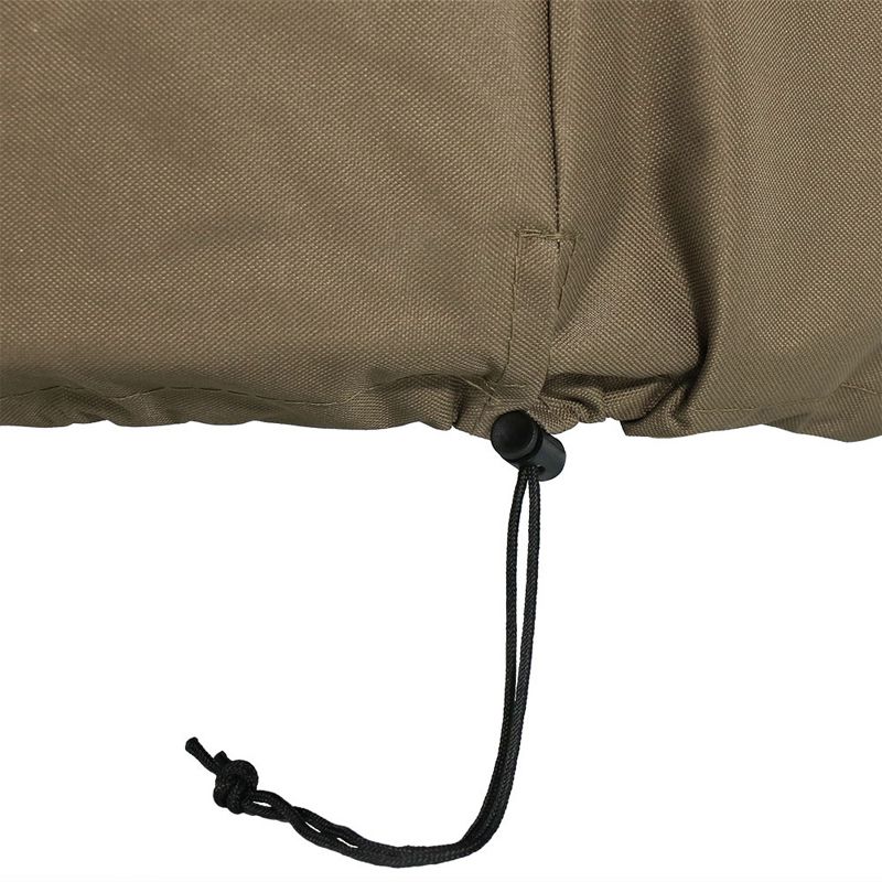 Sunnydaze Outdoor Heavy-Duty Weather-Resistant PVC and 300D Polyester Round Fire Pit Cover with Drawstring and Toggle Closure, 3 of 7