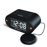 Riptunes 3-in-1 Vibrating Alarm Clock with Bed Shaker - Black