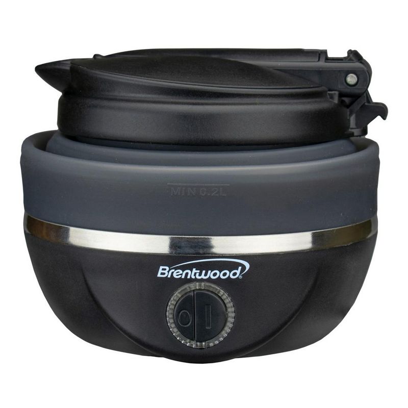 Brentwood Dual Voltage 3.3 Cup Collapsible Travel Kettle in Black, 3 of 5