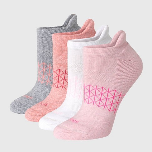 Hanes Women's 4pk Absolute Active Heel Tab No Show Socks - Warm Color 5-9 :  Target