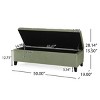 Contemporary Velvet Storage Ottoman Bench with Button Tufting and Hidden Compartment for Living Room -3irtyhousy - 4 of 4