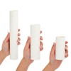 Bright Creations 24 Pieces Empty Craft Cardboard Cylinder Tubes for DIY Projects, White Paper Rolls in 3 Sizes - image 4 of 4
