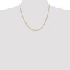 Black Bow Jewelry 1.85mm 10k Yellow Gold D/C Quadruple Rope Chain Necklace - 2 of 4