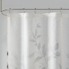 LunaLulinlk Burnout Printed Shower Curtain Grey 72x72" - 4 of 4