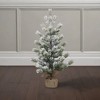 Old World Christmas Tabletop Faux Frosted Balsam Tree with Burlap Base, 23in - 2 of 3