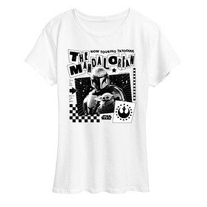 Women's - Star Wars - The Mandalorian Mando Punk Poster Short Sleeve Graphic T-Shirt - 1 of 4