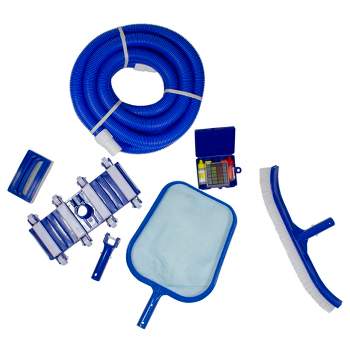 Pool Central 7-Piece Blue Assorted Pool Maintenance Cleaning Kit