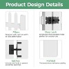 Heynemo Fence Panels,  Vinyl Outside Dog Fence, Outdoor Decorative Fence for Front Porch, Garden, Flower Bed, Lawn, Backyard - 2 of 4