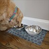 Drymate 12"x 20" Feeding Placemat for Cats and Dogs - Black Paw Dots - image 4 of 4