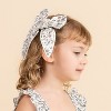 Organic Hair Bow Clip - Blue Petunia - 2 of 4