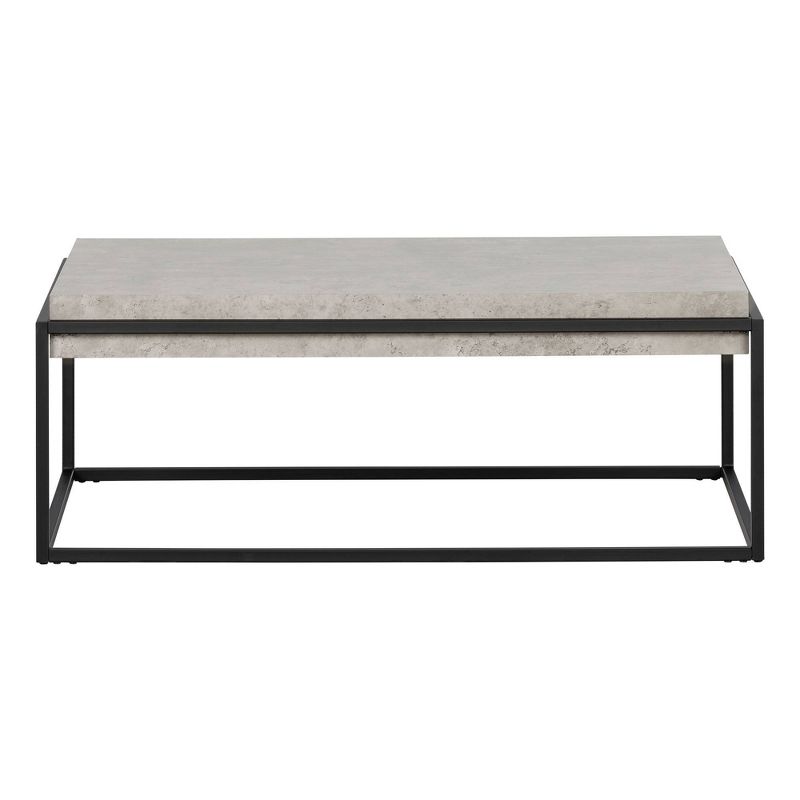 Mezzy Modern Industrial Coffee Table Gray/Black - South Shore, 1 of 11