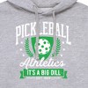 Men's - Instant Message - Pickleball Athletics Big Dill Graphic Fleece Pullover Hoodie - 2 of 4