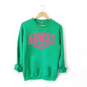 Simply Sage Market Women's Graphic Sweatshirt Hawaii Varsity Grunge - 1 of 3
