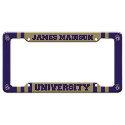 James Madison University Primary Logo License Plate Tag Frame