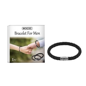DOMETOUR Couple Bracelet, Pu Leather Rope Woven Men's And Women's Style Personality Simple Style Couple Bracelet Fashion Accessories - 1 of 4