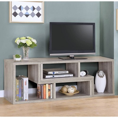 Pearl Silver Geometric Modular Bookcase TV Stand