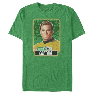 Men's Star Trek St. Patrick's Day Lucky Captain Kirk T-Shirt - 1 of 4