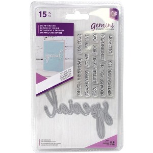 Crafters Companion Gemini Stamp & Die Set Special Day 15 Pieces - 1 of 2