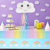 Blue Panda Pull String Cloud Pinata for Girls, Rainbow Birthday Party Supplies, Gender Reveal Pinata, Baby Shower (16.5x10 in) - 2 of 4
