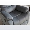 Fabric Manual Recliner Chair with Lower Lumbar Massage - 2 of 4